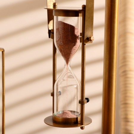 Sanding clock with the "Hanin" compass of brass-4