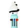 Handle Automatic Ball 10 color, rod 0.7 mm, "panda", mix