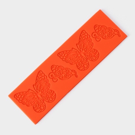 AISING Rug Dolyan "Butterflies", silicone, 19 × 6 cm, orange color-3