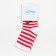 Socks for the girl "Minnie Mouse" strip, Disney, 16-18 cm, white/red color