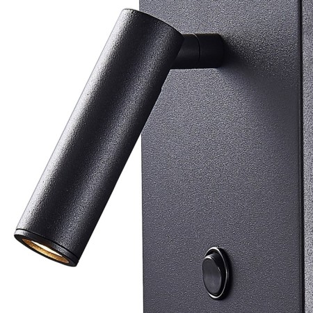 Wall lamp Mantra Zanzibar, Led, 210lm, 3000k, 170x120x200 mm, matte black color-3