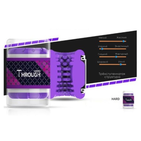 Mosterbator of the through oki-clicks Through Hard, silicone, purple-2