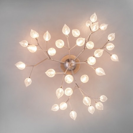 Boccio chandelier, 36x3W G4, silver color-3