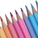 Pencils 12 colors, pastel, wooden, hexagonal
