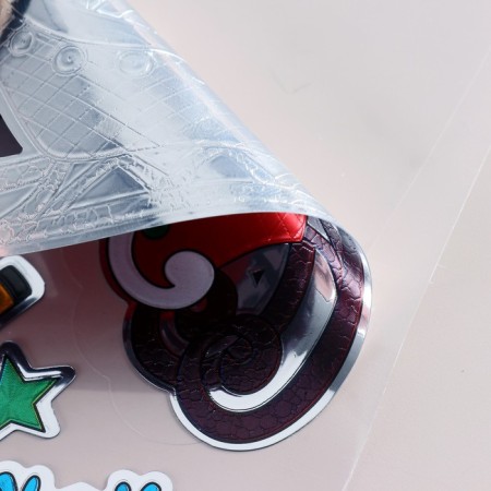 Stickers on the windows "New Year" sled, deer, 24x18 cm-2