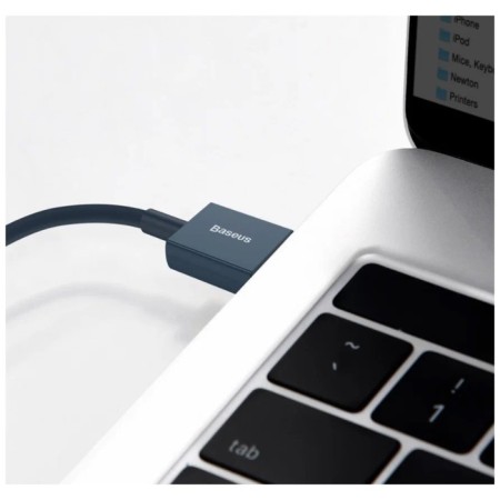 Кабель Baseus, Lightning - USB, 2.4 A, 1 м, синий-4