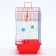Poultry cell equipped BD-1/4F, 30 x 23 x 39 cm, red (packing 12 pcs)