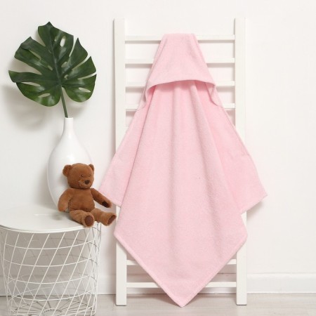Toward Tensor Corner I am 85x85 cm, peach-pink color, 100% cotton, 320 g/m-1