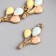 Decor for creativity metal, enamel "balloons" gold 2.3x1.3 cm