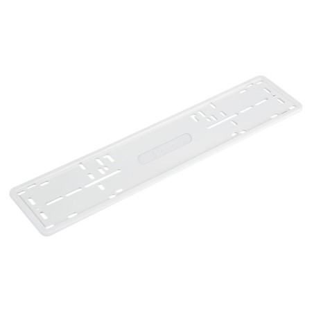 Frame under the license plate Pro, silicone with metal. Osnovaya, 1 pc., Fended, white Adfc035-1