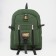 Tourist backpack, 60 l, lightning department, external pocket, green color