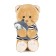 Soft toy "Cat Solbaskin in a vest with a shark", 25 cm