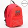 Youth backpack, lightning department, n/pocket, red, 42 x 31 x 15 cm "Minni", Minnie Mouse