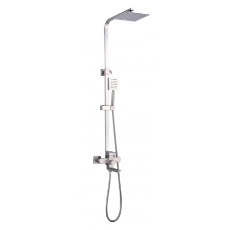 Shower system FMARK FS8145, tropical shower, shower set, mixer, satin