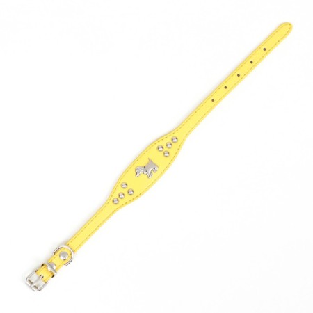 Barry-grade with a puppy, 29-32 x 2.5 cm, artificial leather, yellow-3