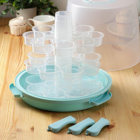 Tortovitsa with a lid, 29 × 24 cm, 24 cells, portable, color mix-2
