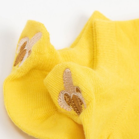 Women's socks shortened minku "banana", yellow color, size 36-39 (23-25 ​​cm)-1