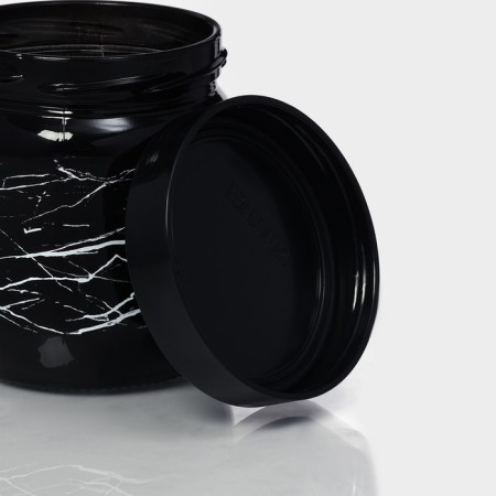 Glass Bank for bulk products "Marbl", 425 ml-3