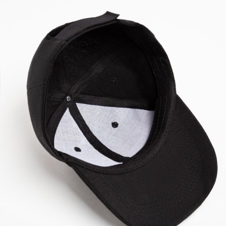 Minaku plain cap, black color, rr 52-54-3