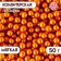 Confectionery Sprinking "Shine": Orange, 50 g