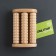 Feet massage "Drum", 3 rollers with spikes, wooden, 11.5 × 7.7 × 3.5 cm