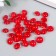 Buttons plastic on the midnight "Red crystal" 1.3x1.3 cm set 35 pcs 4.8x3.7x3.7 cm