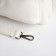 Bag Cross-Bodi with a zipper, white color