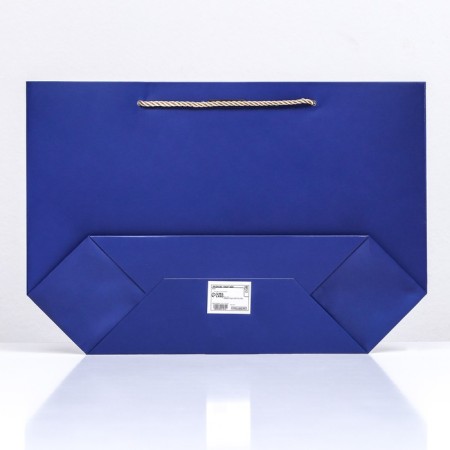 Gift package with a ribbon of 26 x 25 x 11 cm "Blue"-1