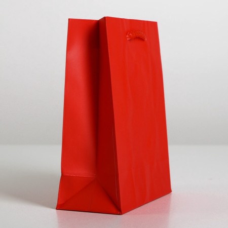 Gift package laminated, packaging, "red", s 12 x 15 x 5.5 cm-2
