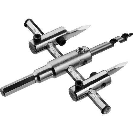 Drill adjustable "bison" 29440-120, on wood, double-cutting, D 40-120 mm, cut 1-30 mm-2