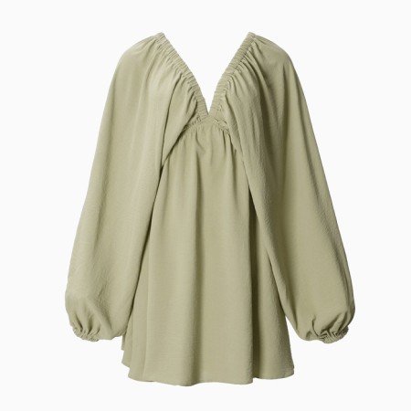 Women's dress MIST with a deep neckline river. 48, olive-8
