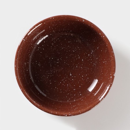 Saladnik "Marble", d = 19 cm, brown color-1