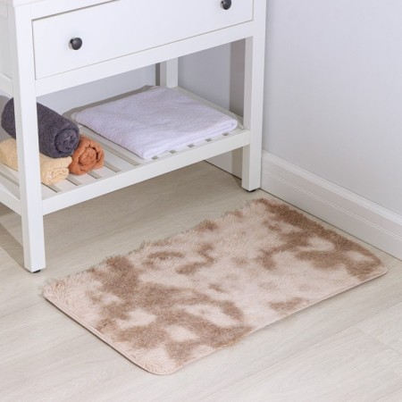 Fluffy delay rug, 50 × 80 cm, brown-beige-1