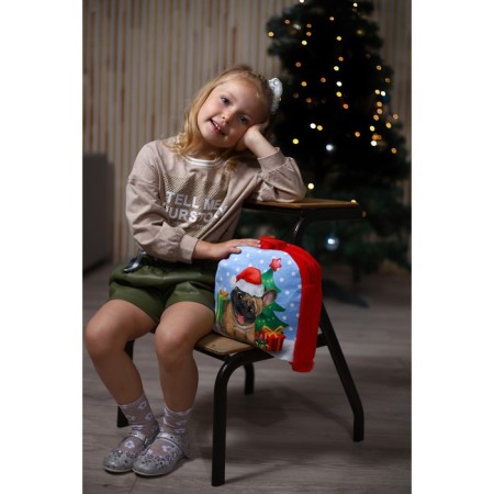 New Year's children's backpack "Pesik at the Christmas tree", 26 × 24 cm, for the New Year-7