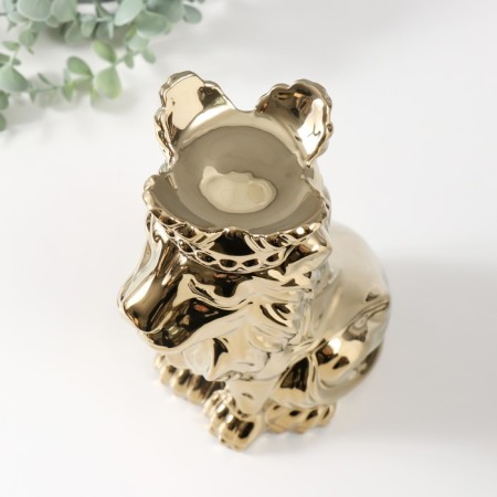 Souvenir ceramics "Leo in the crown" Gold 17x12x26 cm-4