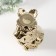 Souvenir ceramics "Leo in the crown" Gold 17x12x26 cm