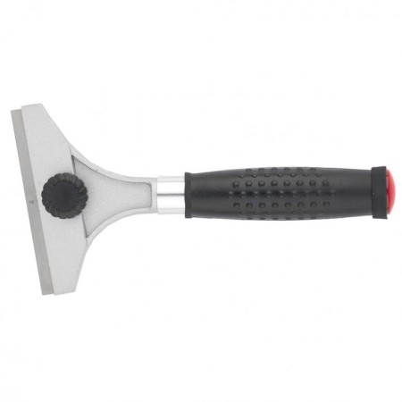 Matrix 79545 scraper, fixed blade, metal, rubberized handle, 100 mm