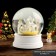 Souvenir Polystone Water Ball "A snowy Christmas tree with gifts" White 6.5x6.5x8 cm
