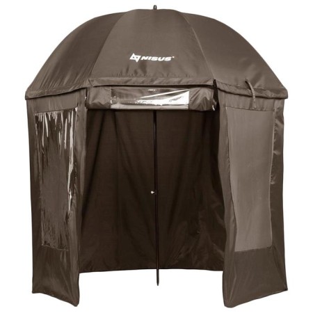 An umbrella with a nisus awn, a diameter of 2.4 m, a straight line, closed-2