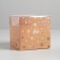 Gift box for flowers with PVC lid, packaging, "good day", 12 x 12 x 12 cm