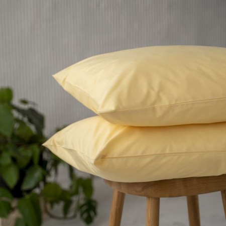 Set of pillowcases "era", size 50x70 cm, yellow color, 2 pcs