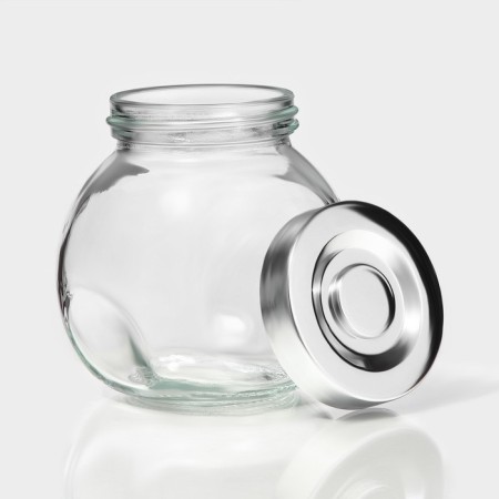 A set of glass cans for bulk products "Shine", 200 ml, 4 pcs-5