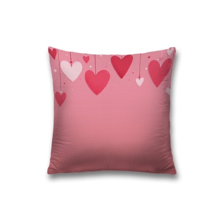 Pillowess decorative "Jewelry of hearts", on a zipper, size 45x45 cm