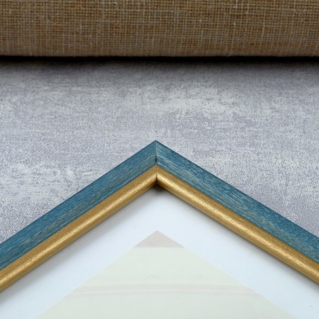 Photo frame Pine C15 21x30 cm, 014 Blue 3 (plastic screen)-2