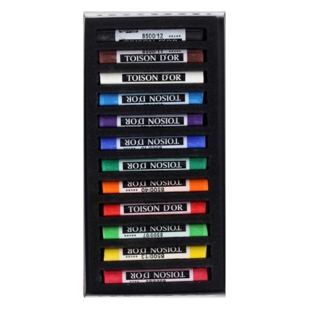 Pastel dry 12 colors, Soft Koh-I-Noor 8512 Toison D`or, cardboard packaging-2