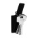 Furniture hook Cappio Asphodel, one -rot, black color