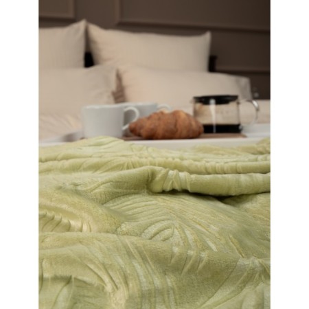 Texrepublic blanket, size 200x220 cm, green color-7