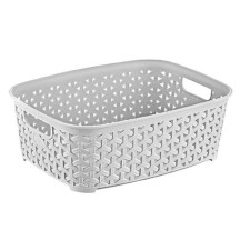 Корзина HobbyLife Rattan, размер XS, с ручками, 14х19х7 см, цвет МИКС