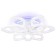 LED ceiling LED with RGB backlight and Ambrella Light, Original, FA3929, 9XLED, 180 W, 13500LUM, 3000-6400K, white color