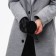 Male gloves, size 22, with insulation, black color